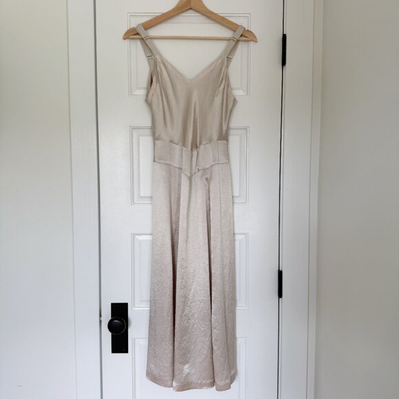 HORSES Atelier Slip Dress in Ivory/Champagne - Picture 4 of 16